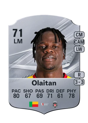 Olaitan - 71 - Rare EA FC 27 card