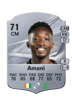 Amani - 71 - Rare EA FC 27 card