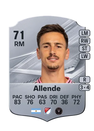 Allende - 71 - Rare EA FC 27 card