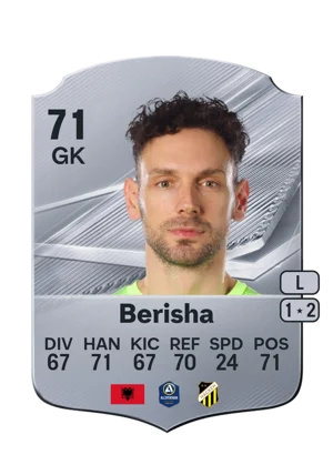 Berisha - 71 - Rare EA FC 27 card