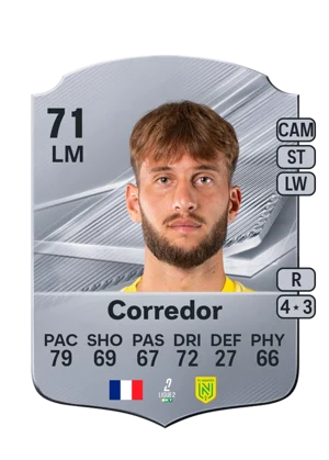 Corredor - 71 - Rare EA FC 27 card