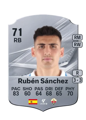Rubén Sánchez - 71 - Rare EA FC 27 card