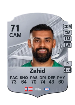 Zahid - 71 - Rare EA FC 27 card
