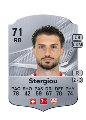 Stergiou - 71 - Rare EA FC 27 card