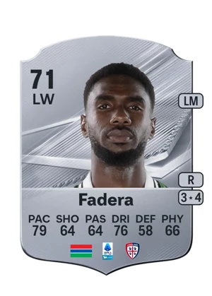 Fadera - 71 - Rare EA FC 27 card