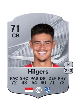 Hilgers - 71 - Rare EA FC 27 card