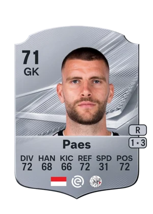 Paes - 71 - Rare EA FC 27 card