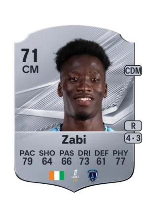 Zabi - 71 - Rare EA FC 27 card