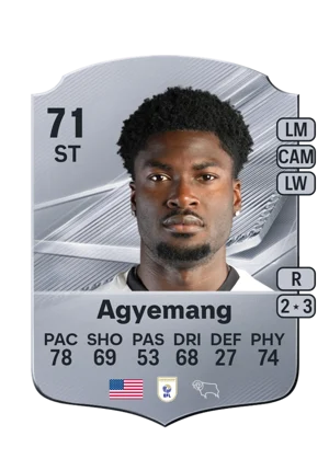 Agyemang - 71 - Rare EA FC 27 card