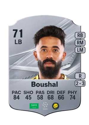 Boushal - 71 - Rare EA FC 27 card