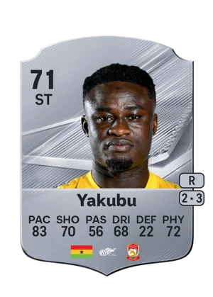 Yakubu - 71 - Rare EA FC 27 card