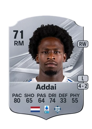 Addai - 71 - Rare EA FC 27 card