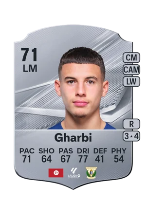 Gharbi - 71 - Rare EA FC 27 card