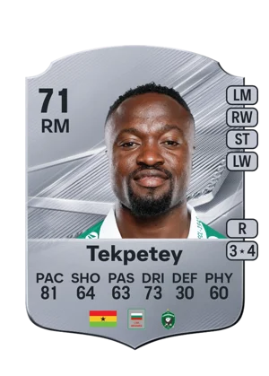 Tekpetey - 71 - Rare EA FC 27 card