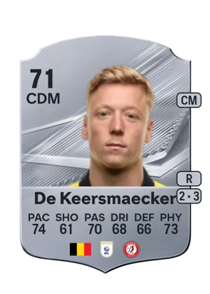 De Keersmaecker - 71 - Rare EA FC 27 card