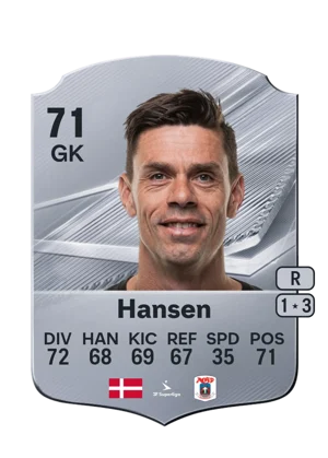 Hansen - 71 - Rare EA FC 27 card