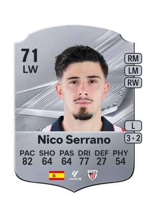 Nico Serrano - 71 - Rare EA FC 27 card