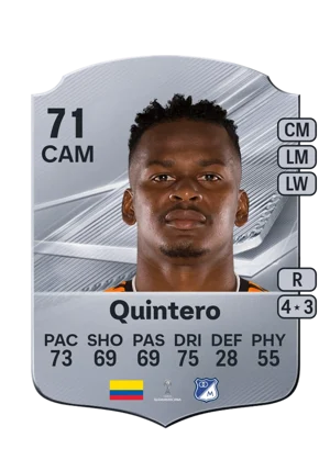Quintero - 71 - Rare EA FC 27 card