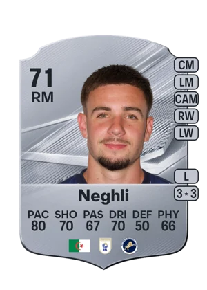 Neghli - 71 - Rare EA FC 27 card