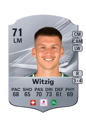Witzig - 71 - Rare EA FC 27 card