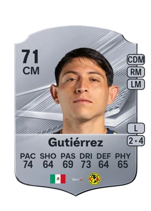 Gutiérrez - 71 - Rare EA FC 27 card