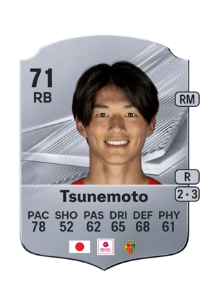Tsunemoto - 71 - Rare EA FC 27 card
