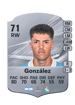 González - 71 - Rare EA FC 27 card