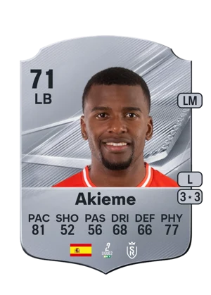 Akieme - 71 - Rare EA FC 27 card