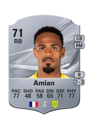 Amian - 71 - Rare EA FC 27 card