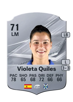 Violeta Quiles - 71 - Rare EA FC 27 card