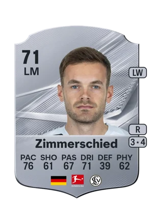 Zimmerschied - 71 - Rare EA FC 27 card