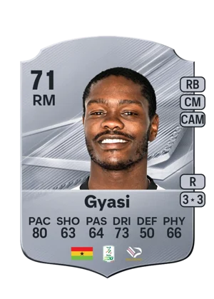 Gyasi - 71 - Rare EA FC 27 card