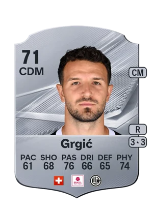 Grgić - 71 - Rare EA FC 27 card