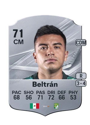 Beltrán - 71 - Rare EA FC 27 card