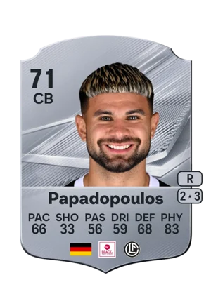 Papadopoulos - 71 - Rare EA FC 27 card