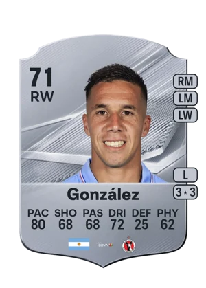 González - 71 - Rare EA FC 27 card