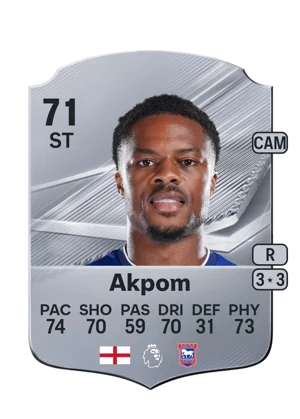 Akpom - 71 - Rare EA FC 27 card
