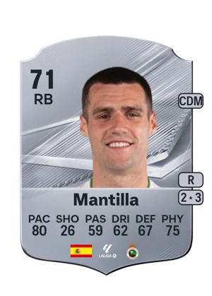 Mantilla - 71 - Rare EA FC 27 card