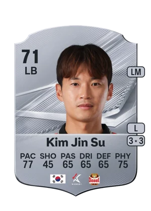 Kim Jin Su - 71 - Rare EA FC 27 card