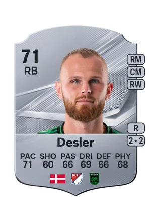 Desler - 71 - Rare EA FC 27 card