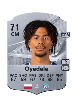 Oyedele - 71 - Rare EA FC 27 card