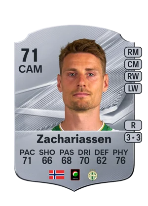 Zachariassen - 71 - Rare EA FC 27 card