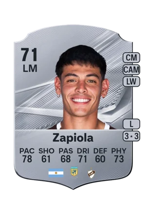 Zapiola - 71 - Rare EA FC 27 card
