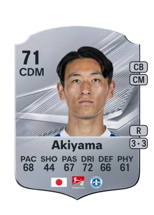 Akiyama - 71 - Rare EA FC 27 card