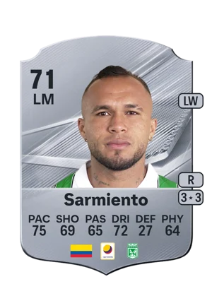 Sarmiento - 71 - Rare EA FC 27 card