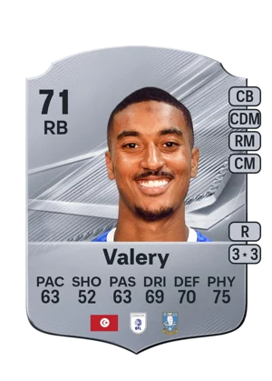 Valery - 71 - Rare EA FC 27 card