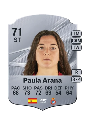 Paula Arana - 71 - Rare EA FC 27 card
