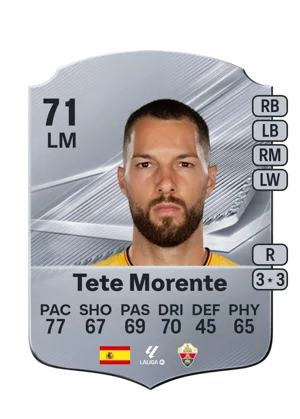 Tete Morente - 71 - Rare EA FC 27 card