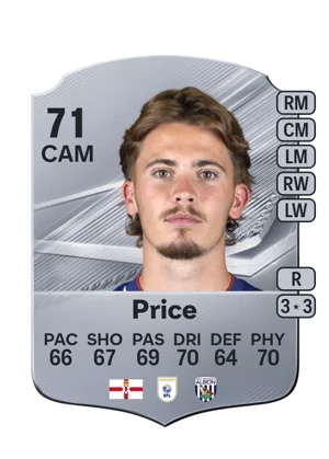 Price - 71 - Rare EA FC 27 card