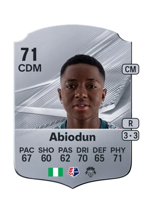Abiodun - 71 - Rare EA FC 27 card